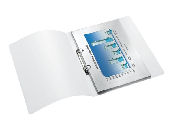Leitz WOW - Ringperm - bokryggbredde: 32 mm - for A4 (210 x 297 mm) - kapasitet: 190 ark - hvit
