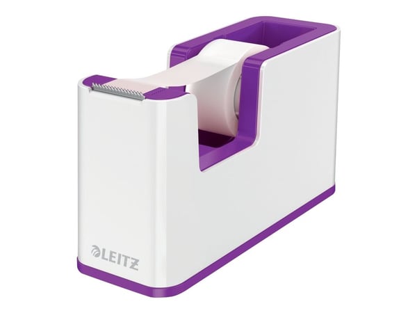 Leitz WOW - Dispenser med kontortape - skrivebord - purpur dispenser