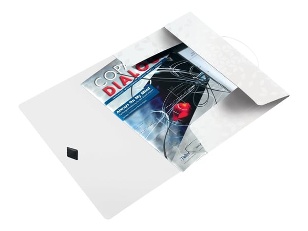 Leitz WOW läppäkansio PP A4, Esittelykansio, A4, Polypropeeni (PP), Valkoinen, Muotokuva, 150 arkkia