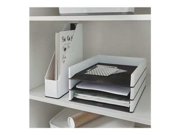 Brevlåda Leitz WOW Dual vit/svart