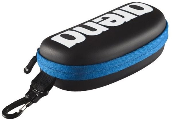Arena Goggle Case, Etui, Sort, Blå, Hvit, En Størrelse, EVA ( Ethylene-vinyl-acetat), Polyester, 1 stykker