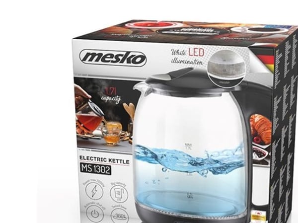 Mesko MS 1302B vattenkokare svart