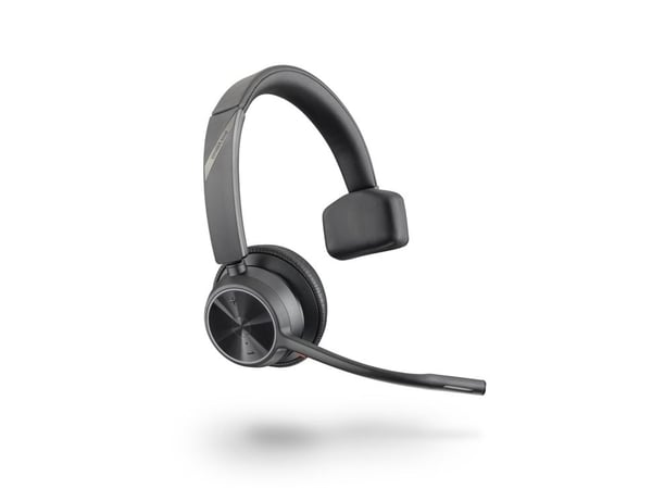 POLY Voyager 4310 UC, Trådløs, Kontor/kundesenter, 122 g, Hodesett, Sort