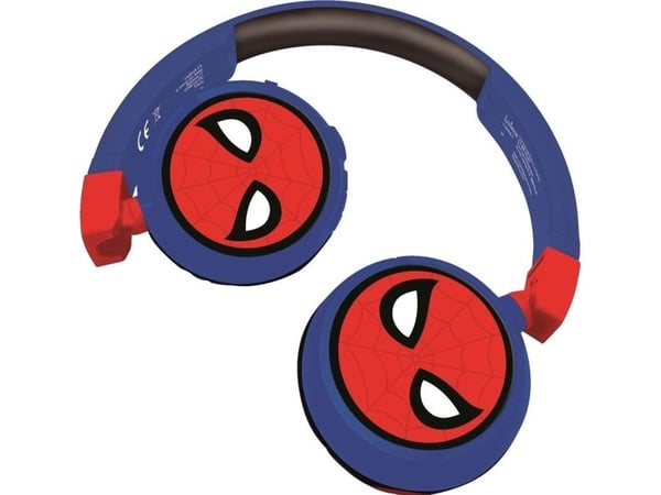 Spider-Man 2-i-1 Bluetooth® og kablede comfort sammenleggbare hodetelefoner