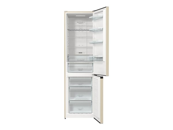 Gorenje NRK6202AC4 - Kjøleskap/fryser - bunnfryser - bredde: 60 cm - dybde: 59.2 cm - høyde: 200 cm - 331 liter - Klasse E