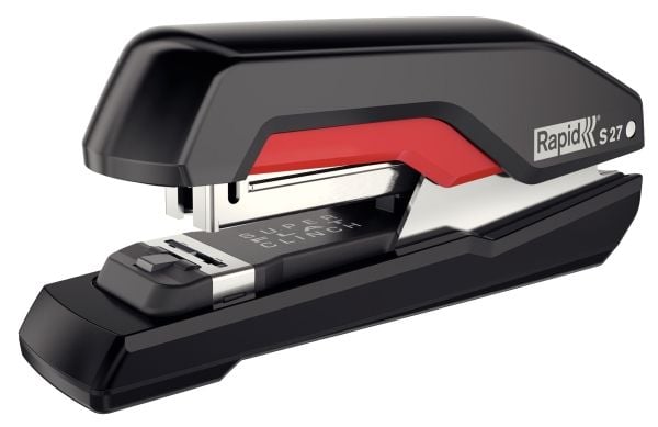 Rapid Supreme S27 - Stiftemaskin - 30 ark - 24/6, 26/6 - metall, ABS-plast - svart, rød