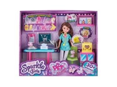 SPARKLE GIRLZ kjæledyrssett med dukke, 100184
