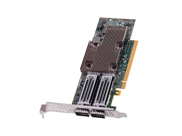 Broadcom NetXtreme E-Series P2100G - Nettverksadapter - PCIe 4.0 x16 lav profil - 100 Gigabit QSFP56 x 2