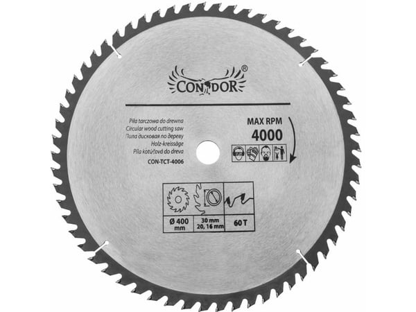 Sirkelsagblad widia 400*30*60z /CON