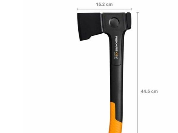 Fiskars 1069103, Enkel øks, Liten øks, Sort, Gult, 445 mm