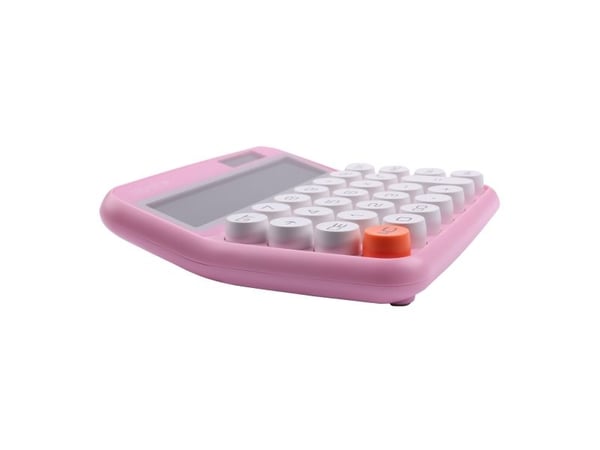 Genie 612 P, Desktop, Basic, 12 siffer, Skjermtilt, Batteri/Solar, Rosa