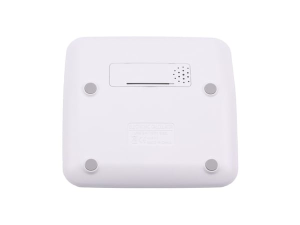 Genie 612 W, Desktop, Grunnleggende, 12 sifre, Vippbar skjerm, Batteri/Solcelle, Hvit