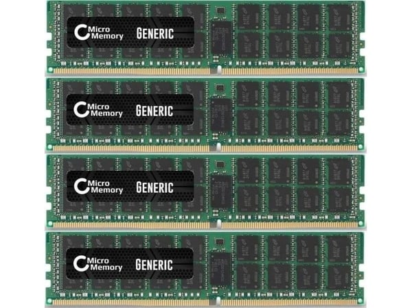 CoreParts - DDR4 - sett - 64 GB: 4 x 16 GB - DIMM 288-pin - 2133 MHz / PC4-17000 - 1.2 V - registrert med paritet - ECC