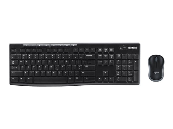 Logitech MK270 Wireless Combo - Tastatur- og mussett - trådløs - 2.4 GHz - QWERTY - US International