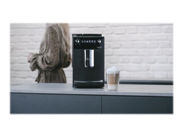 Melitta Series 600 F300-100 Latticia OT - Automatisk kaffemaskin med melkeskummer - svart