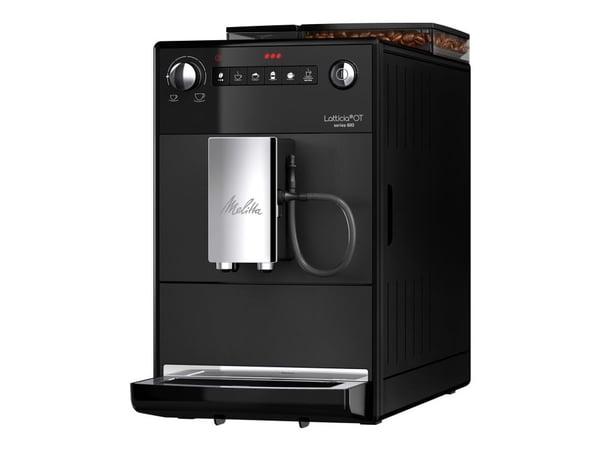Melitta Series 600 F300-100 Latticia OT - Automatisk kaffekokare med mjölkskummare - svart