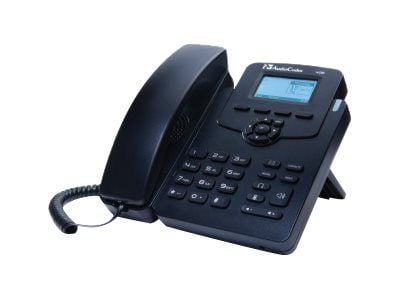 AudioCodes 405HD IP Phone - VoIP-telefon - treveis anropskapasitet - SIP, SDP - 2 linjer - svart