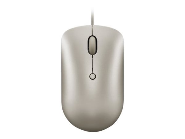 Lenovo 540 - Mus - kompakt - optisk - 4 knapper - kablet - sand - løsvekt