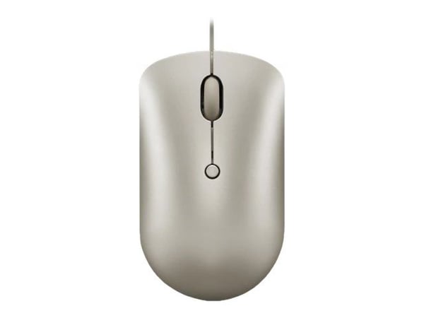 Lenovo 540 - Mus - kompakt - optisk - 4 knapper - kablet - sand - løsvekt