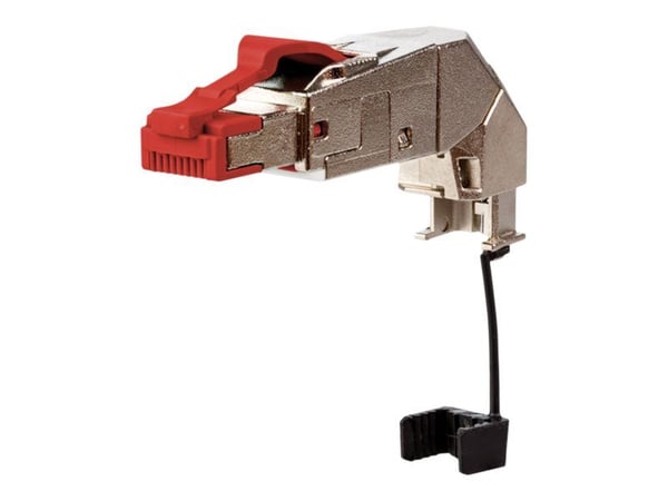 METZ CONNECT 25G RJ45 field plug pro 360, RJ45, Punainen, Uros, Kulmikas, Muovi, Sinkki, Nikkeli/Kulta