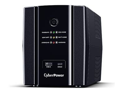 CyberPower UT Series UT1500EG - UPS - AC 230 V - 900 watt - 1500 VA - enkeltfase - Ethernet 10/100/1000, USB - utgangskontakter: 4 - svart