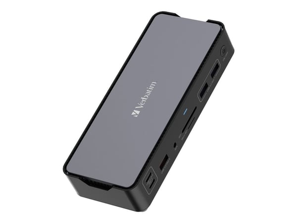 Verbatim Pro - Dokkingstasjon - USB-C - 2 x HDMI, DP - 1GbE - 100 watt