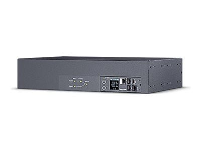 CyberPower PDU44302, Hallittu, Kytkimellinen, 1U, Yksivaiheinen, Vaaka, Harmaa, LCD