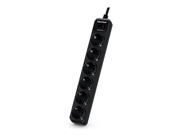 CyberPower Essential B0620SC0-DE - Overspenningsavleder - AC 200 - 250 V - utgangskontakter: 6