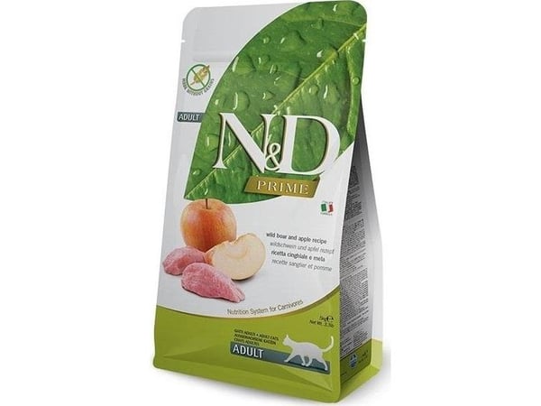 Farmina Pet Food N&D Prime, Voksen, Eple, Villsvin, 5 kg, Kornfritt