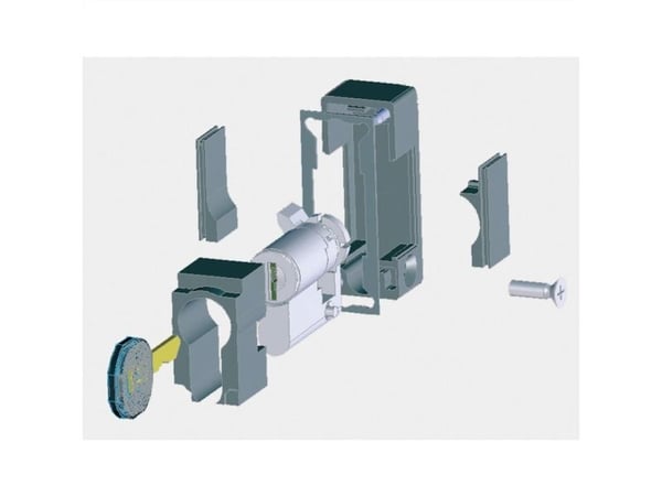 Apranet 26510547 19" låsesystem for nettverksskap