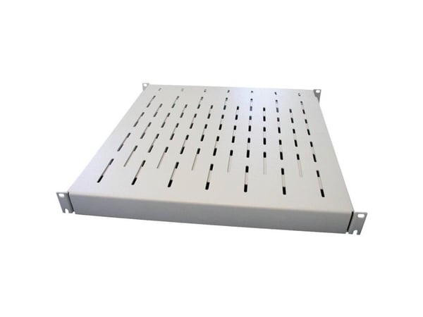 Apranet 26519210 19" nettverksskap-innstikksystem 1 U variable festeskinner (skapdybde fra 600 mm) lys grå