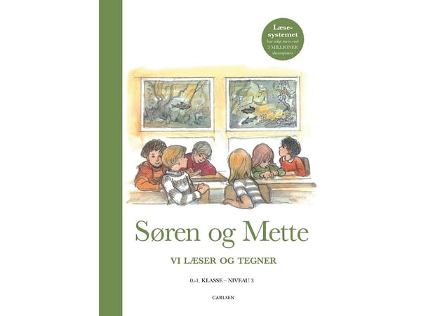 Søren og Mette: Vi leser og tegner (oppgavebok 3, 0.–1. klasse) | Ejvind Jensen;Knud Hermansen | Språk: Dansk