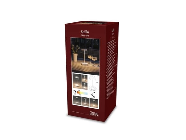 Konstsmide Scilla, Hvit, Aluminium, Glass, Universal, Sort, IP54, III