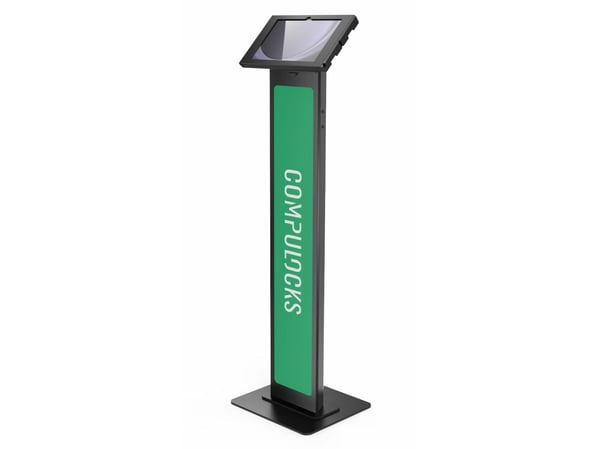 Compulocks Galaxy Tab A9 Apex Enclosure Brandable Floor Stand Black - Stativ - for nettbrett - merkevaremulighet - låsbar - metallramme - svart - s...