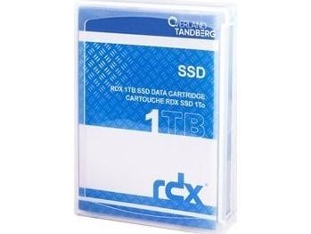 Overland-Tandberg 8877-RDX, RDX-kassett, RDX, 1 TB, FAT32, NTFS, exFAT, ext4, Sort, RDX QuikStor
