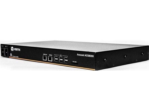 Avocent ACS 8000 Serial Console ACS8048MDAC - Konsollserver - 48 porter - 1GbE, RS-232, RS-422, RS-485 - analogporter: 1 - 1U - rackmonterbar