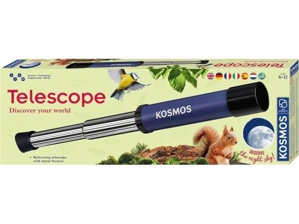 My Discovery Telescope 12L (blå/sølv, flerspråklig versjon)