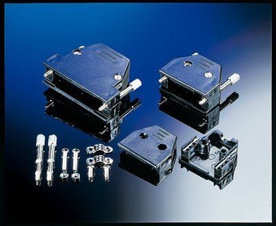 ROLINE D-Sub Connector Casing 9-pin/HD15, DB8 / HD15, Sort, 30 x 30 x 15 mm