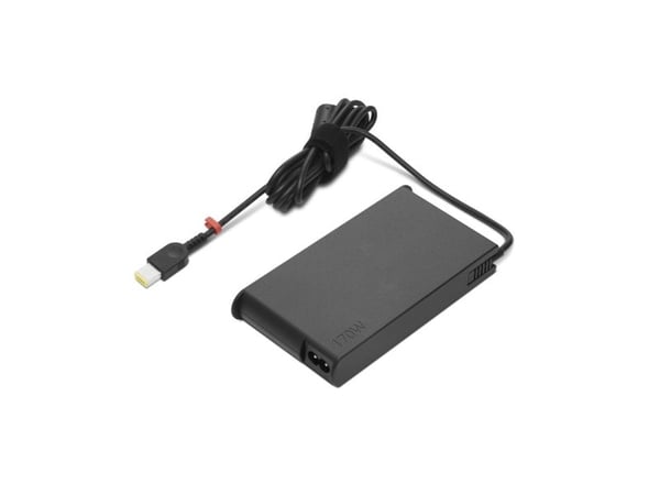 Lenovo - Strømadapter - smal - AC 100-240 V - 170 watt - Sentral-Europa - svart - for IdeaPad Gaming 3 15; Legion 5 15; 5 15ARH05; 5 17; 5 17IMH05;...