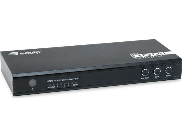 Equip 332726, HDMI, Aluminium, Sort, 60 Hz, 3840 x 2160 piksler, 7.1 kanaler