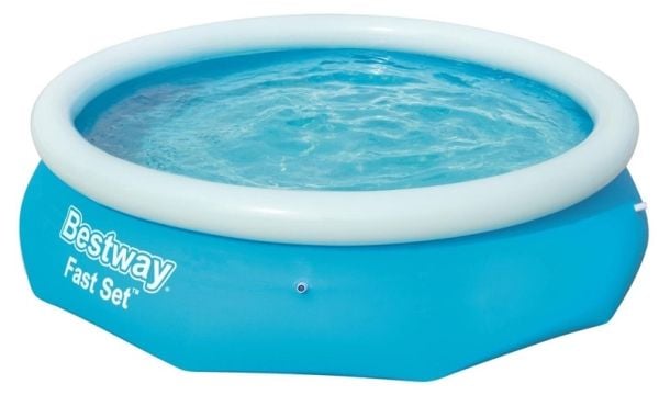 Bestway Fast Set 57266, 3638 l, Oppblåsbart basseng, Blå, 8,31 kg