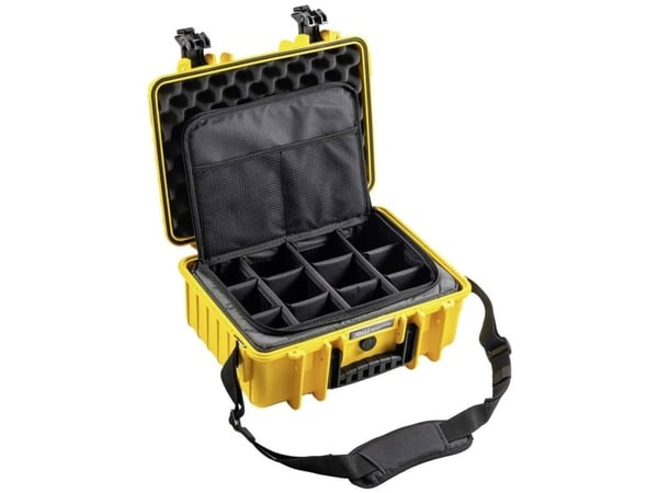 B&W Cases PP.166.TEX, Hård veske, Gult, Polypropylen (PP), Monokromatisk, 16,6 l, -30 - 80 °C