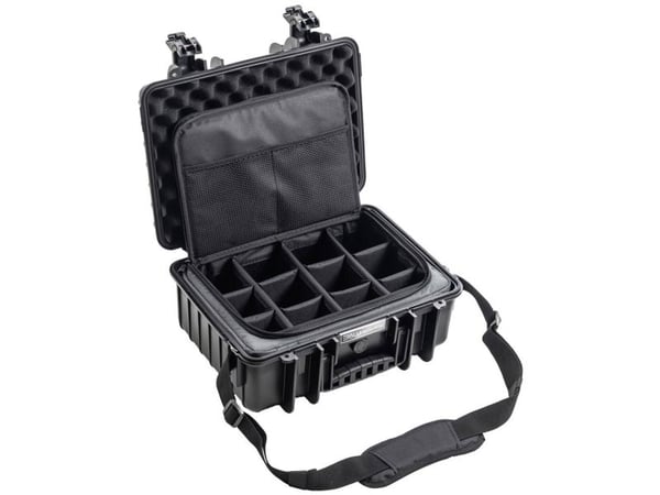 B&W Cases PP.166.TEX, Hårt fodral, Svart, Polypropylen (PP), Monokromatiskt, 16,6 l, -30 - 80 ° C