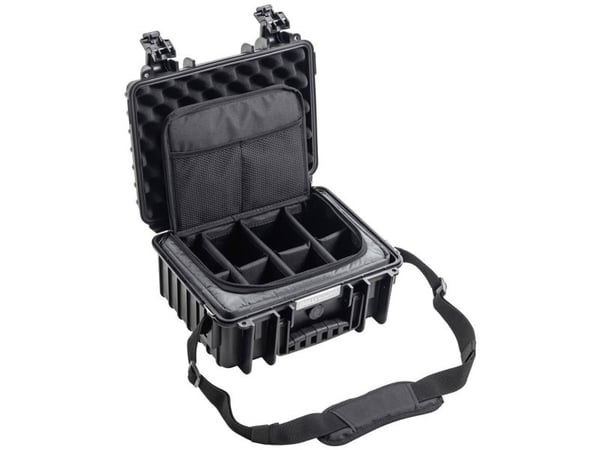 B&W Cases PP.117.TEX, Hårt fodral, Svart, Polypropylen (PP), Monokromatiskt, 11,7 l, -30 - 80 ° C