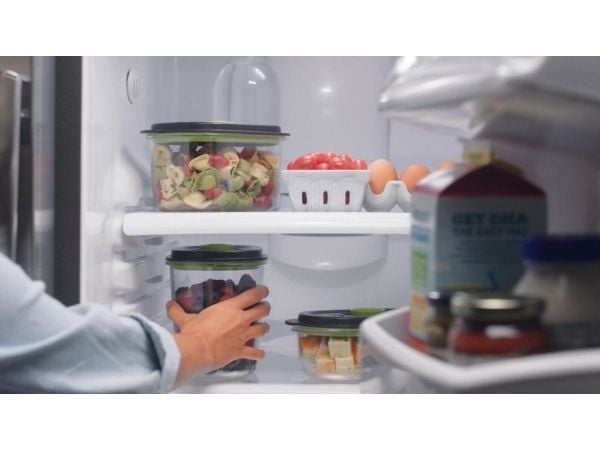FoodSaver FFC022X, Laatikko, Ovaali, 1,2 L, Musta, Läpinäkyvä, 1 kpl