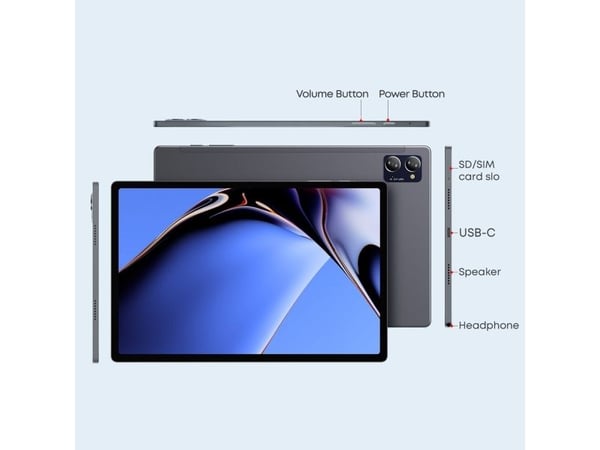 Chuwi HiPad X Pro 4G LTE-TDD & LTE-FDD 128 Gt 26,7 cm (10,5") Tiger 6 Gt Wi-Fi 5 (802.11ac) Android 12 Grey