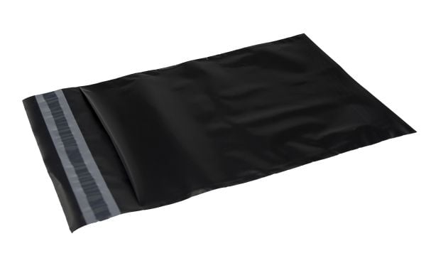 Fraktposer 340x420 mm svarte, PE, i 100 % resirkulert plast - (100 stk.)