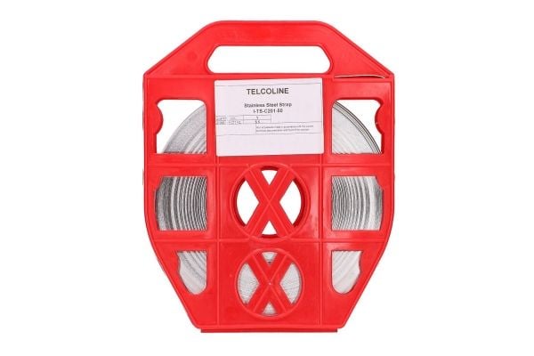 Extralink C201 | Rustfritt stålbånd | for montering på strømstolper, 10mm x 0,7mm, 50m