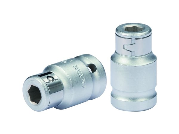 KS Tools 911.4351, Stikkontakt, 1/2", 1 hoder, Kromvanadiumstål, DIN 3120, ISO 1174, 25 g