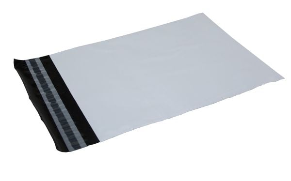 Fraktposer 300x500 mm hvite, PE, i 100 % resirkulert plast - (100 stk.) Fraktposer 300x500 mm hvite, PE, i 100 % resirkulert plast - (100 stk.)